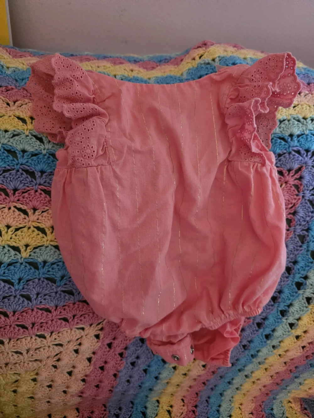 6m Baby B'gosh Ruffle Bubble